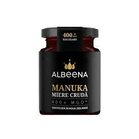 Miere de Manuka cruda Albeena, MGO 400+, 200 g, Nutrific