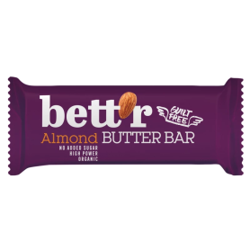 Baton cu crema de migdale, fara zahar, eco-bio, 30 g, Bettr