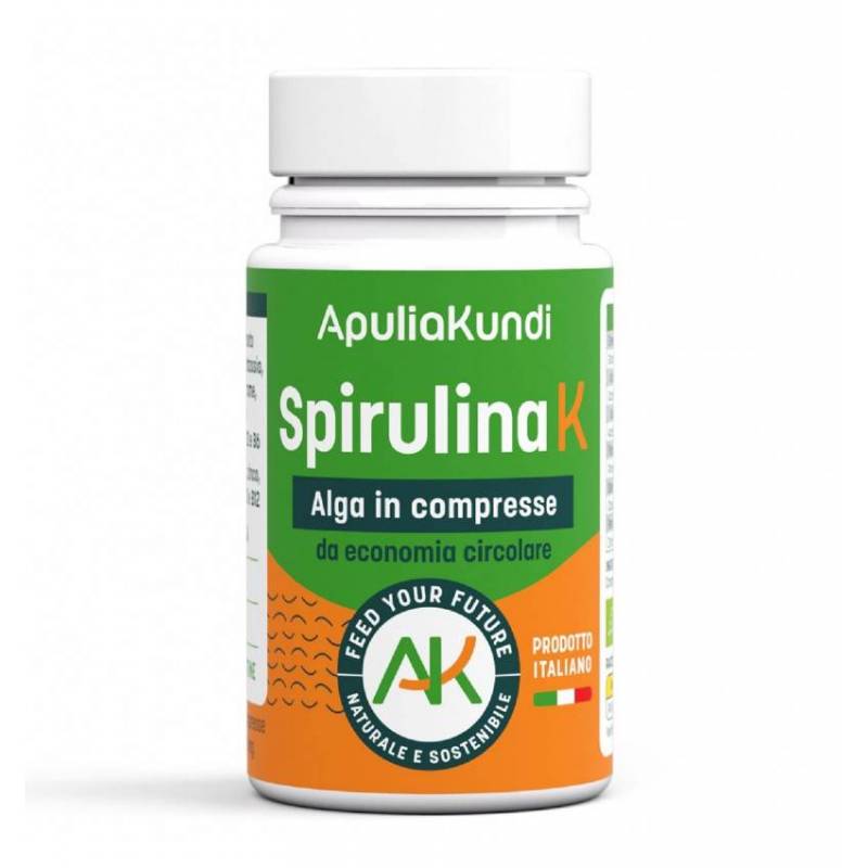 Spirulina K, Alge sub forma de tablete, 40 g, ApuliaKundi