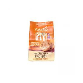 Mini crackers proteici cu linte rosie, eco-bio, 150 g, YukyBio