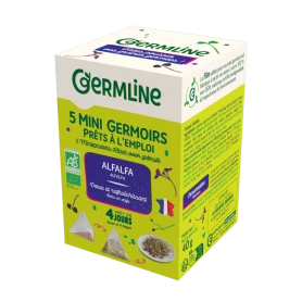 Mini germinatoare cu seminte de alfalfa, eco-bio, 5 bucati x 8g, 40 g, Germline
