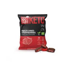 Keto Capsuni invelite in ciocolata, eco-bio, 40 g, Cocoa
