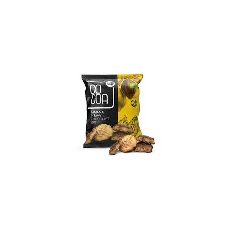 Banane in ciocolata, eco-bio, 70 g, Cacao