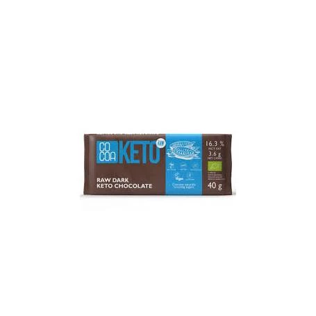 Ciocolata neagra cu ulei de cocos MCT, Keto, eco-bio, 40 g, Cocoa