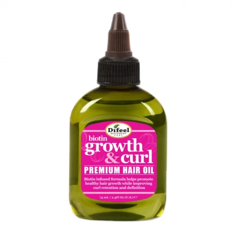 Ulei Premium pentru cresterea parului si definirea buclelor, 75 ml, Difeel