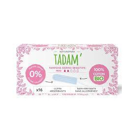 Tampoane hipoalergenice mini, eco-bio, 16 bucati, Tadam