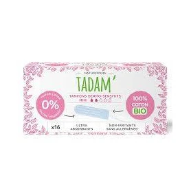 Tampoane hipoalergenice mini, eco-bio, 16 bucati, Tadam