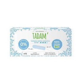 Tampoane hipoalergenice Super, eco-bio, 16 bucati, Tadam