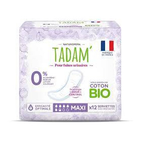 Absorbante pentru scurgeri si incontinenta urinara usoara, EXTRA, eco-bio, 10 bucati, Tadam