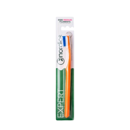 Periuta de dinti EXPERT CURVE 6580 filamente - medie - portocaliu, Nordics