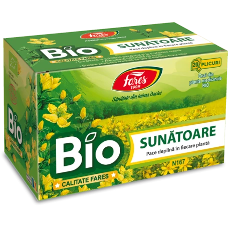 Ceai de sunatoare, N167, eco-bio, 20 plicuri, Fares