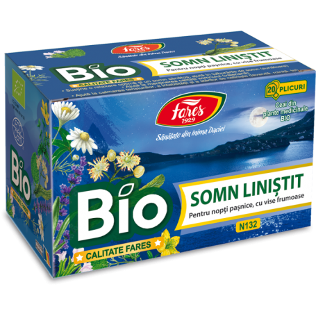 Ceai Somn linistit, N132, eco-bio, 20 plicuri, Fares