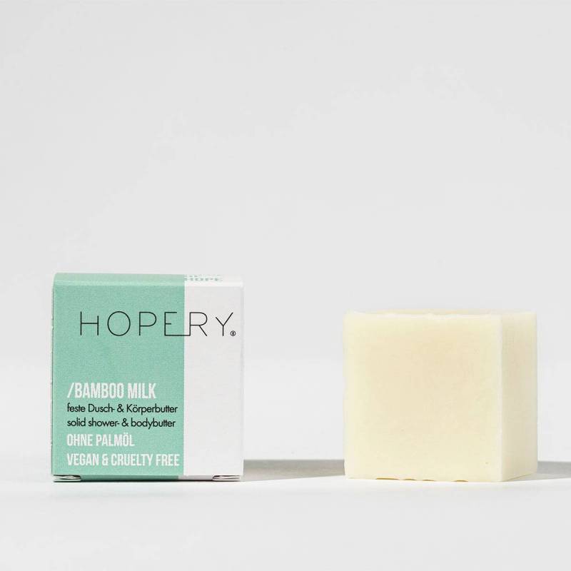 Unt solid de corp si dus - BAMBOO MILK, 40 g, HOPERY
