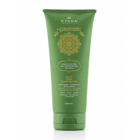 Masca de par crema fortifianta cu methi si acid hialuronic, 200 ml – Hyalurvedic Gyada