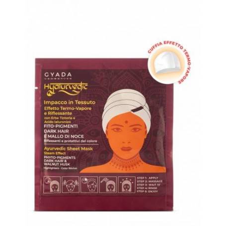 Masca par saten tip casca cu efect termic – Hyalurvedic Gyada