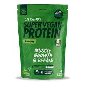 Pulbere proteica verde, dupa efort, Super Vegan,  eco-bio, 875 g, Iswari