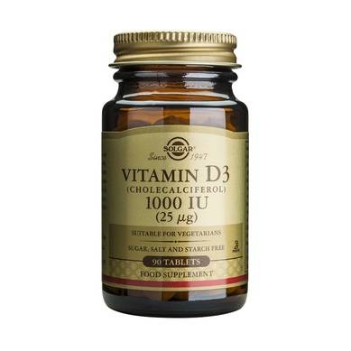 Vitamina d3 1000ui - 90tb - solgar