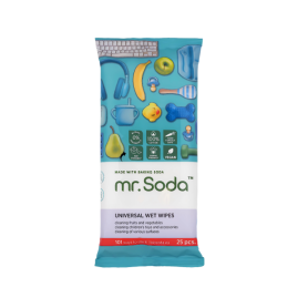 Servetele umede universale cu bicarbonat de sodiu, 25 bucati, Mr.Soda