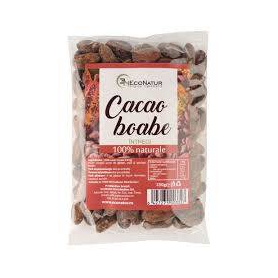 Boabe intregi de cacao, 150 g, Econatur
