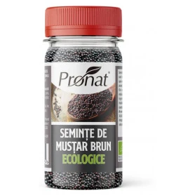 Seminte de mustar brun, eco-bio, 60 g, Pronat