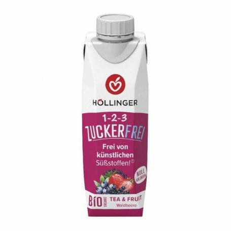 Ceai cu fructe de padure, fara zahar, eco-bio, 300 ml, Hollinger