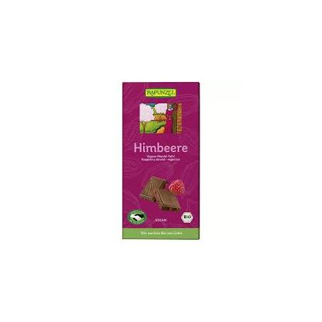 Ciocolata cu migdale si zmeura, eco-bio, 100 g, Rapunzel