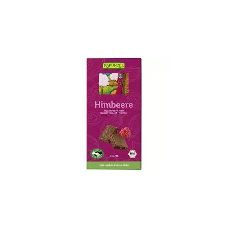 Ciocolata cu migdale si zmeura, eco-bio, 100 g, Rapunzel