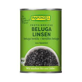 Linte beluga neagra in conserva, eco-bio, 400 g, Rapunzel