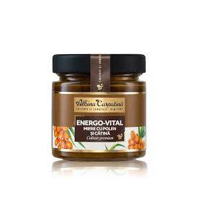 Miere cu polen si catina, Energo Vital, 270 g, Albina Carpatina