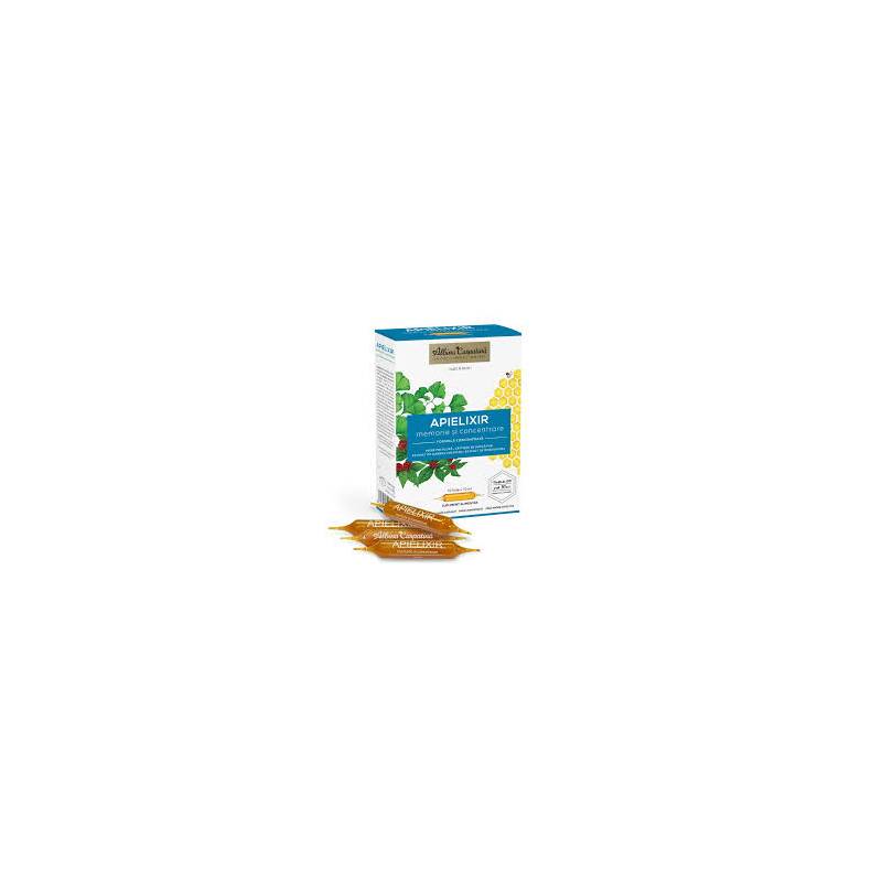 Apielixir memorie si concentrare, 10 fiole x 10 ml, Apicola Pastoral