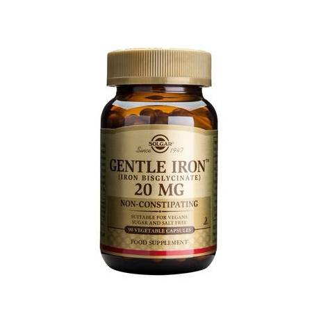 Gentle Iron 20mg fier usor asimilabil Solgar