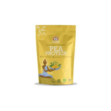 Pulbere proteica din mazare, 80 % proteina, eco-bio, 250 g, Iswari