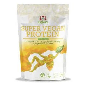 Pulbere proteica, Super Vegan, 75.5 % proteina, eco-bio, 250 g, Iswari