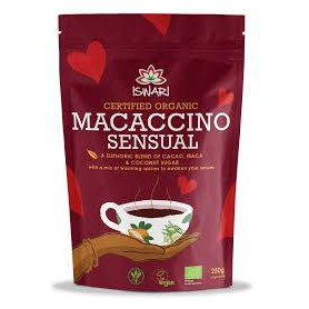 Bautura instant energizanta, Macaccino Sensual, eco-bio, 250 g, Iswari