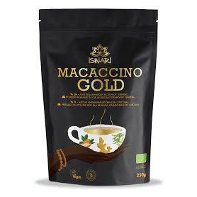 Bautura instant functionala, Macaccino Gold, eco-bio, 250 g, Iswari