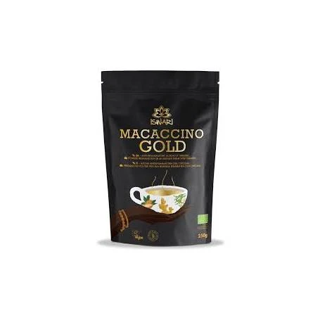 Bautura instant functionala, Macaccino Gold, eco-bio, 250 g, Iswari