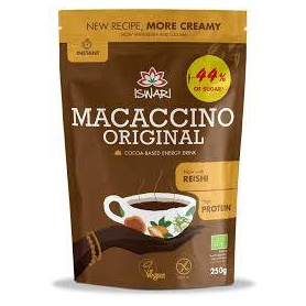 Bautura instant energizanta, Macaccino Original Reishi, eco-bio, 250 g, Iswari