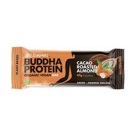 Baton proteic cu migdale prajite si cacao, eco-bio, 47 g, Iswari