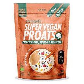 Proats Super Vegan cu afine, mango si crema de caju, eco-bio, 1200 g,  Iswari