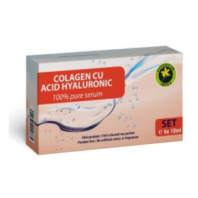 SET Colagen peptide cu acid Hyaluronic, 6 fiole x 10 ml, HYPERICUM