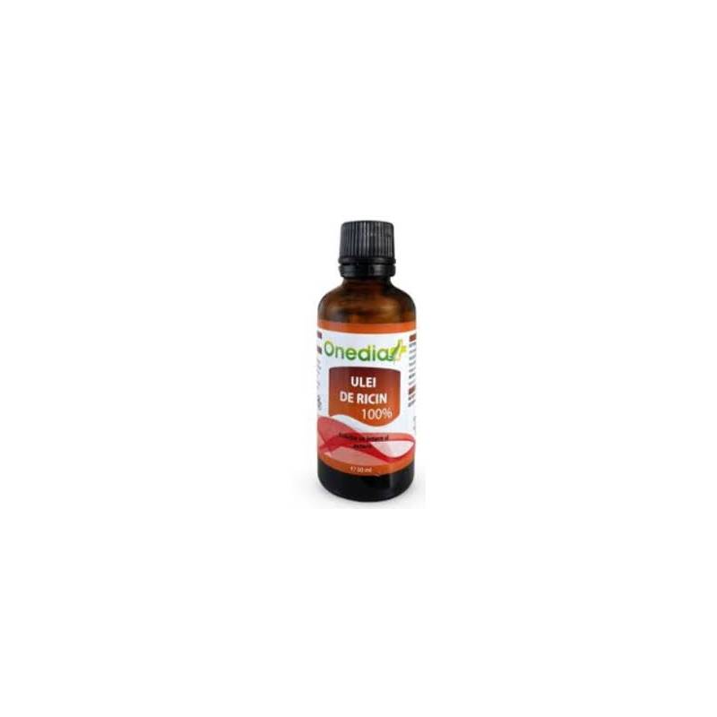Ulei de ricin 100 %, 50 ml, Onedia