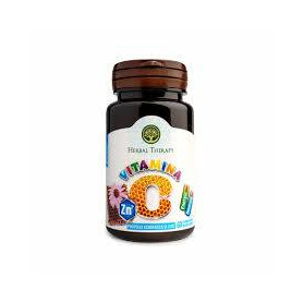 Vitamina C cu Propolis si Miere, 100 mg, 60 comprimate masticabile, Herbal Therapy