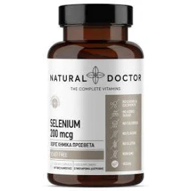 SELENIUM, ajuta la functionarea normala a glandei tiroide, 200 mcg, 60 capsule,  Natural Doctor