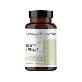 B-12 COMPLEX ACTIVE  ALFA ALFA, sustine functionarea normala a sistemului nervos, 120 capsule, Natural Doctor