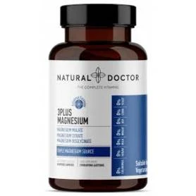 3PLUS MAGNESIUM, sustine recuperarea musculara si functia psihologica normala, 60 capsule, Natural Doctor