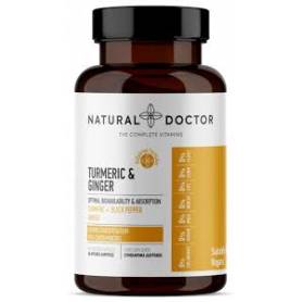 Turmeric si Ghimbir, antiinflamator si antioxidant natural, 60 capsule, Natural Doctor
