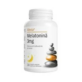 Melatonina, 3 mg, 30 capsule vegetale, Alevia