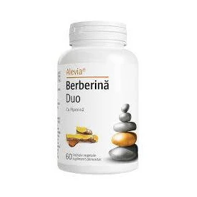 Berberina Duo cu Piperina, 60 capsule vegetale, Alevia