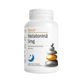 Melatonina, 5 mg, 30 capsule vegetale, Alevia