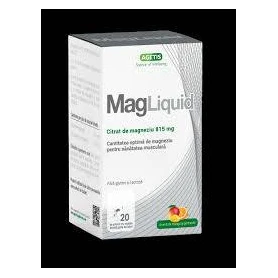 Citrat de magneziu Mag Liquid, 815 mg, 20 plicuri, Agetis